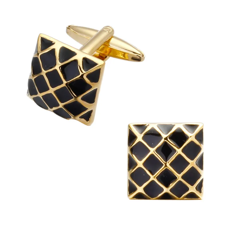 Запонки XKZM в винтажном стиле черные запонки из медного материала оптовая продажа