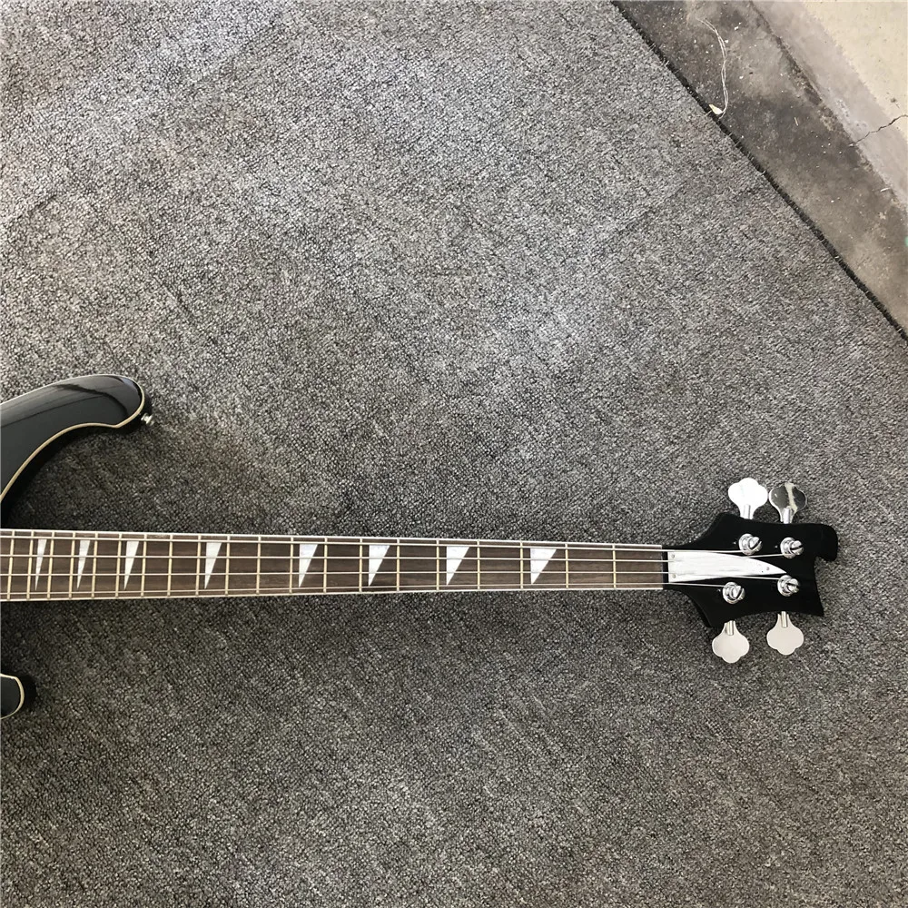 Kaiyun фабрика на заказ Rickenback 4 струнная бас-гитара. Ricken4003 весь корпус красивый резной бас. реальное фото