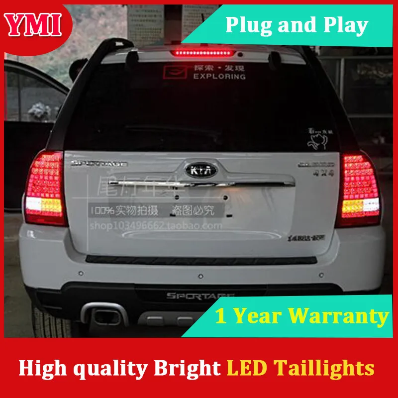 Задние фонари для Kia Sportage 2007 2008 2009 2010 2013 taillamp светодиодный R огни DRL сигнал Парковка