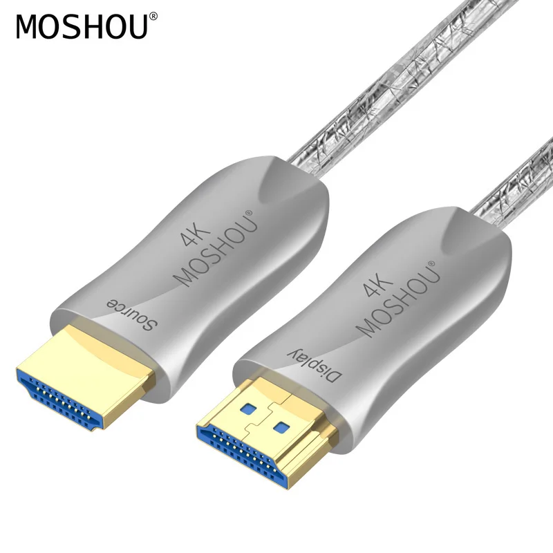 Кабели HDMI 2 0 из оптического волокна HDR CEC 4K @ 60Hz интерфейс 2160P HDCP HIFI атмосферы