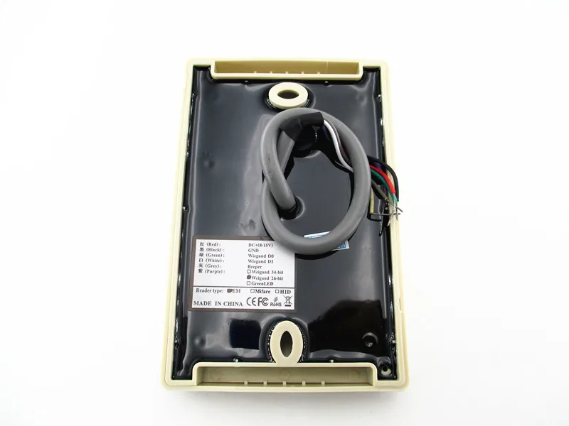 Всепогодный ID RFID Считыватель WG26 125 КГц WG26/34 белый или черный|rfid wg26|reader rfidproximity reader |
