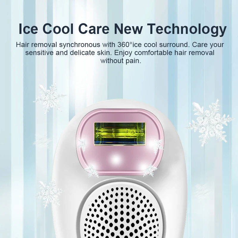 The Newest LCD Screen IPL White Epilator Permanent Hair Removal 400000 Flash Ice Cool Painless For Home Beauty Machine enlarge