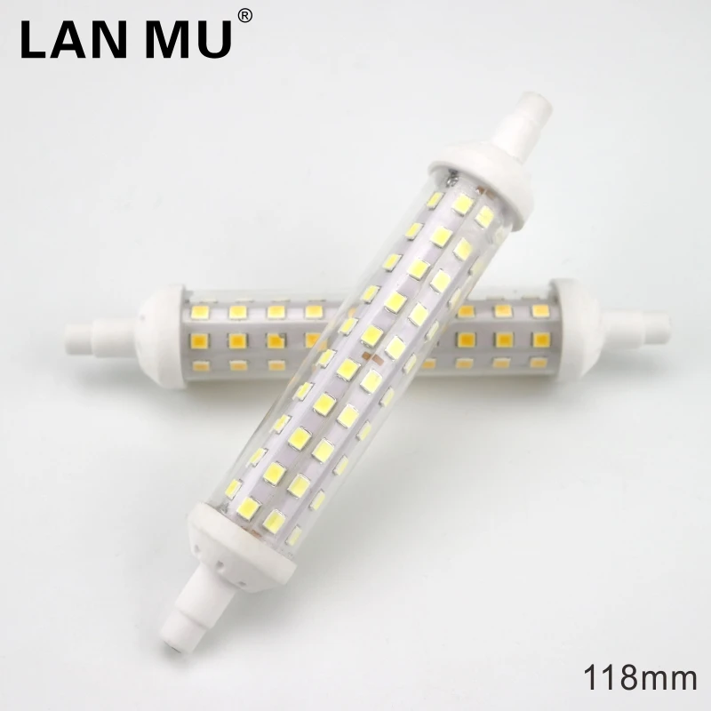 R7s светодиодный светильник 78 мм 118 135 лампа 6 Вт 9 12 SMD 2835 лампада 220V 240V AC Заменить