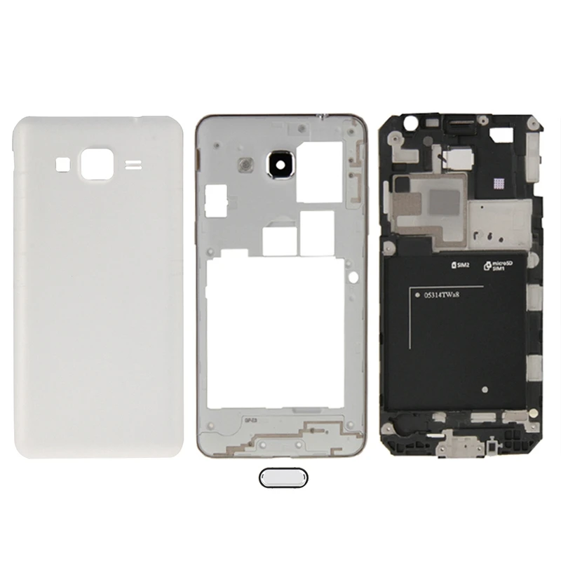 Чехол с полным покрытием + кнопка Домой для Galaxy Grand Prime / G530 (версия двумя SIM