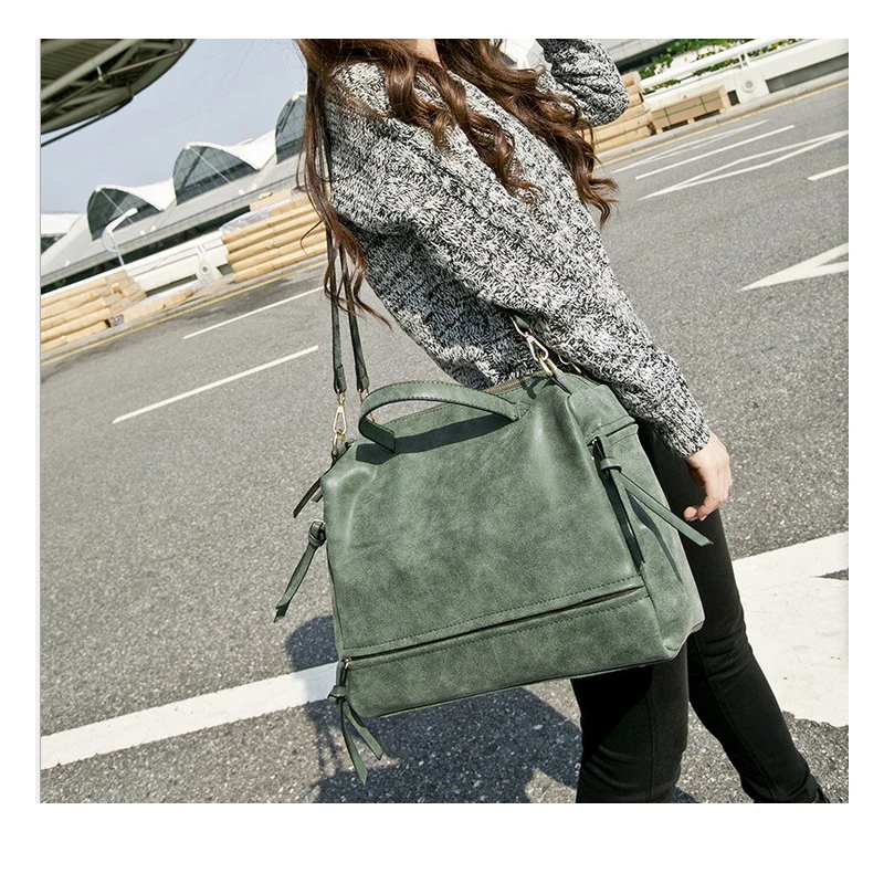 Простые Модные женские туфли Handbags2018 кожи кисточкой кулон большой Ёмкость