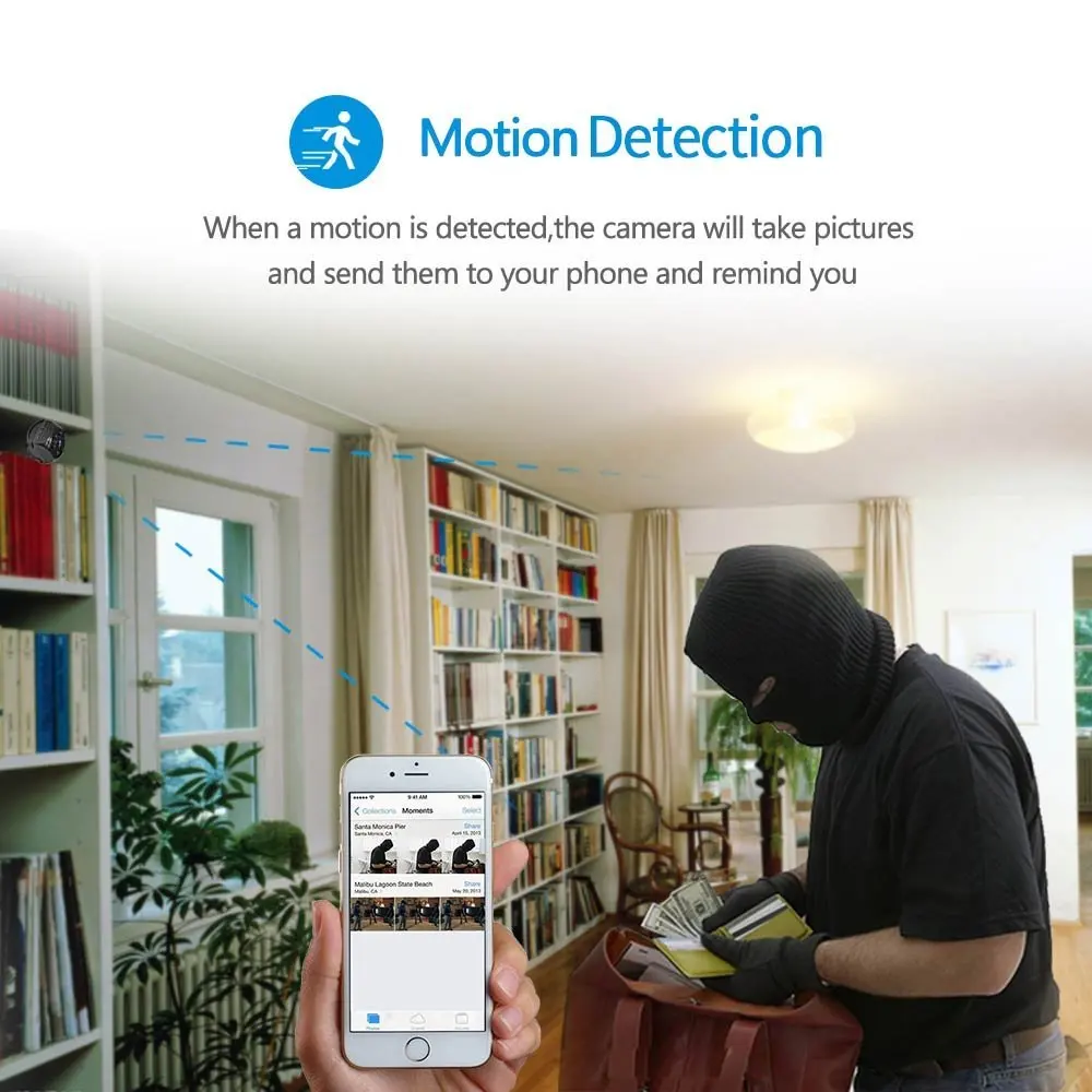 CCTV wifi IP мини-камера с датчиком 1080 P, портативная видеокамера для безопасности, маленькая камера с функцией ночного видения, Поддержка обнаружения движения, скрытая TFcard