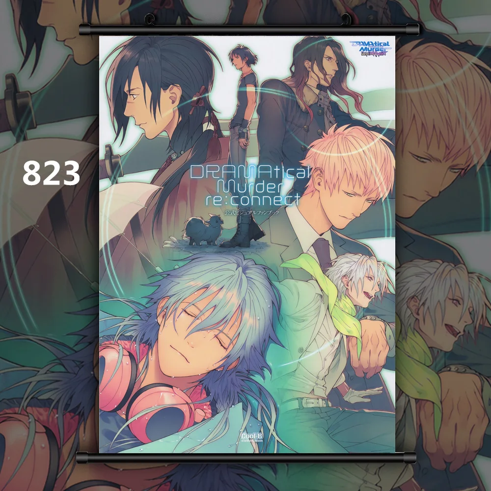 823 Драматическое убийца группа серагаки Aoba Noiz Аниме Манга настенный плакат свиток D - Цвет: 823