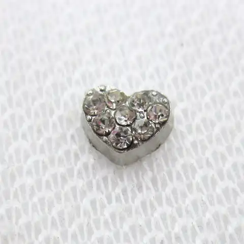 20 pcs./Party, silver pendants in the shape of a heart