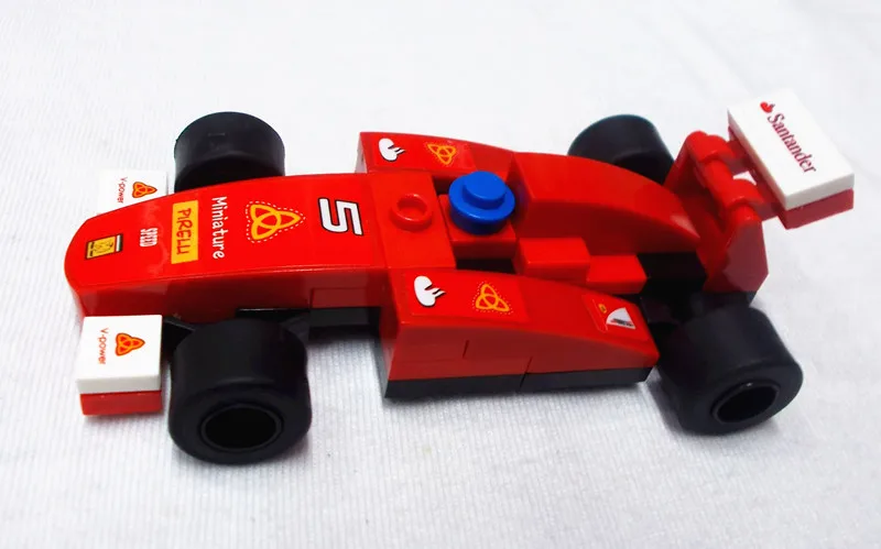 DECOOL 2210-2215 вытяжная F1 формула 1 гоночный мини-автомобиль набор детских