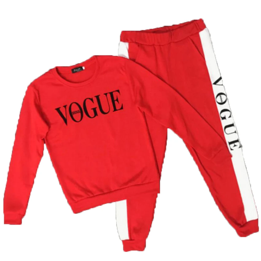 Комплект из двух предметов с надписью VOGUE топ и брюки спортивный костюм для