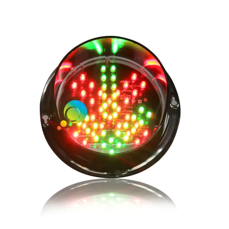 

DC12V Customized 125mm red cross green arrow LED traffic signal light module for school teaching