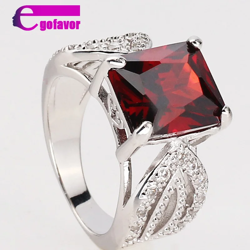 Gofavor New fashion Topaz zirconia diamond ring sterling silver jewelry wedding 925 Rings for women#BT0051 | Украшения и