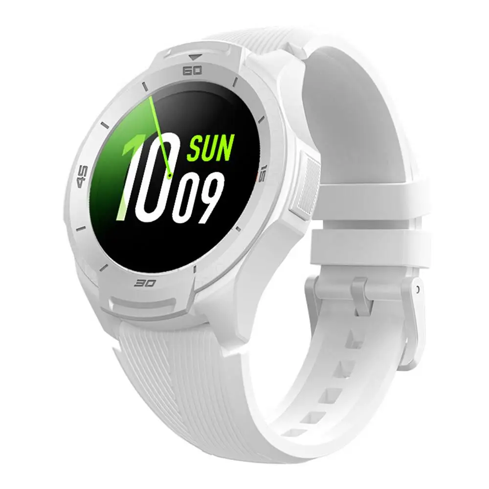 [Сток] Global Ticwatch S2 носить ОС Google Смарт часы Bluetooth wifi 5ATM водонепроницаемые Смарт-часы трекер сердечного ритма здоровья - Цвет: Белый