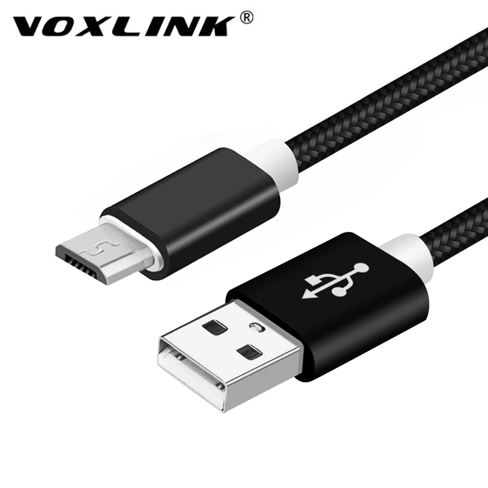 Кабель Micro USB VOXLINK 2.4A Быстрый кабель синхронизации данных и зарядки для Samsung Huawei