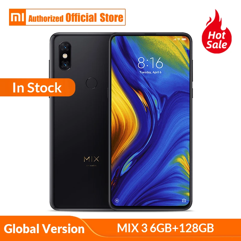 Глобальная версия Xiaomi mi x 3 6 GB 128 39 'ɺMOLED Snapdragon 845 мобильный телефон 2
