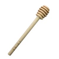 1pc wooden honey spoon coffee stir bar honey dipper stick for honey jar long handle mixing stick stirring rod party supplies