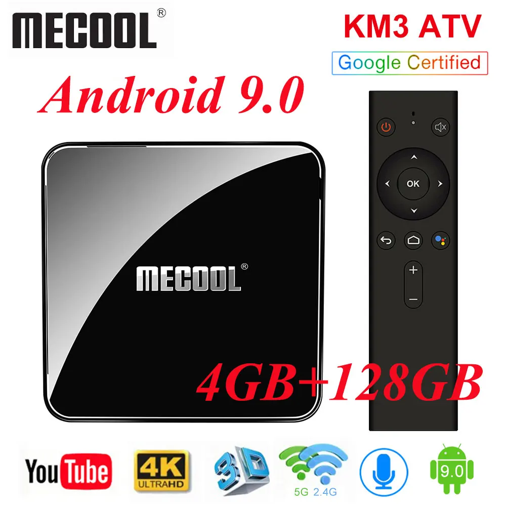 Оригинальный Mecool KM3 A tv KM9 PRO Google Сертифицированный Android 9 0 Box S905X2 4K HDR 2 4G/5G с