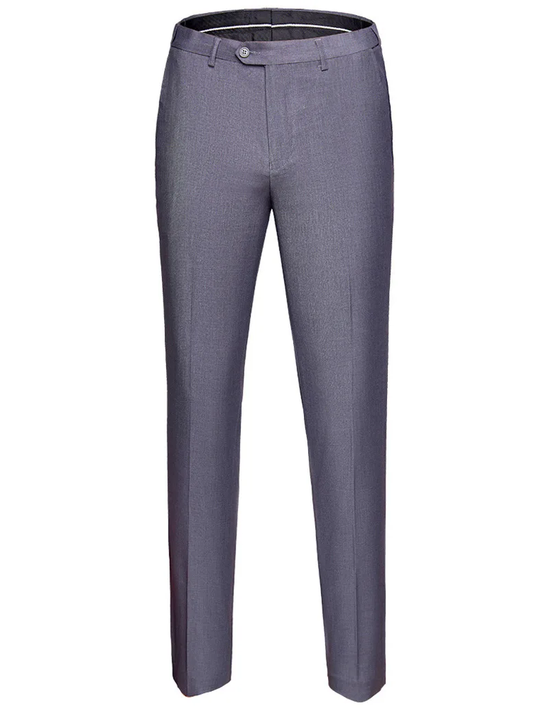 Light gray Shenrun, мужские деловые штаны, брюки, железные, одноцветные, облегающие, для офиса, для работы, формальные, модные, повседневные, обтягивающие, для молодых - Цвет: Light gray