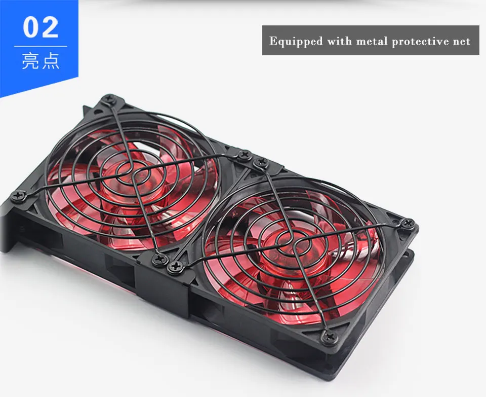 Компьютер/ПК PCI-e видеокарта стенд охлаждения 9 см вентилятор Поддержка GTX 1050 1060 1070 1080Ti RTX2070 2080TI вспомогательное охлаждение
