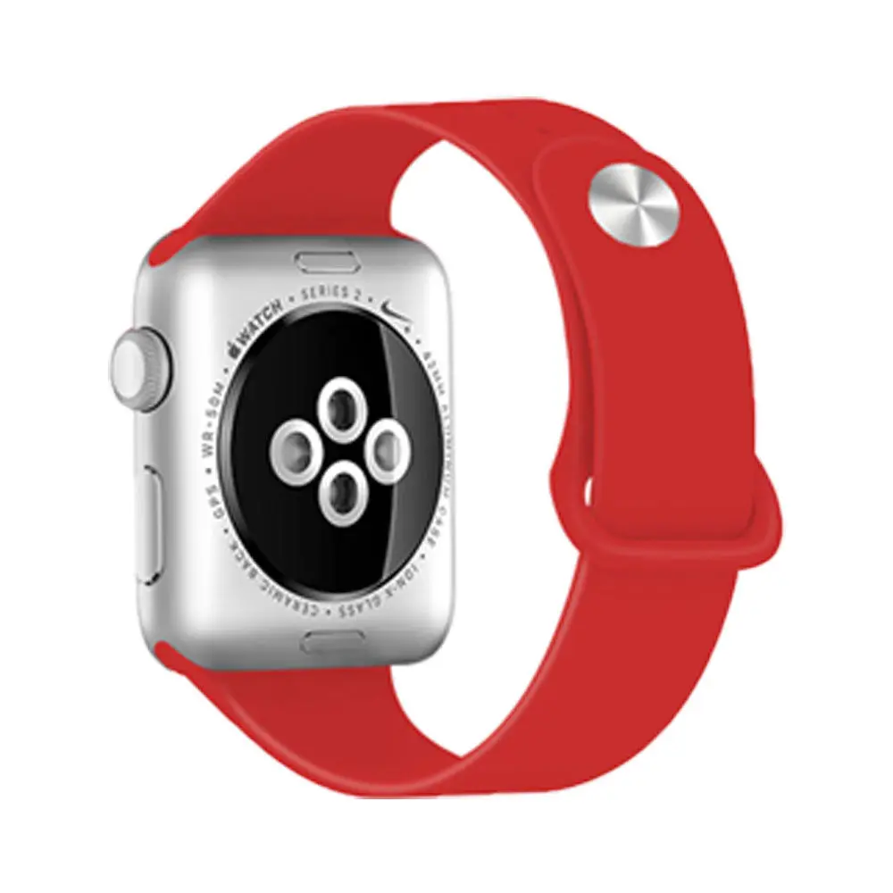 38mm Замена силиконовый спортивный ремешок Ремешок для Apple Watch 38 мм 42 мм iWatch Маленький Горячий - Цвет: 38mm