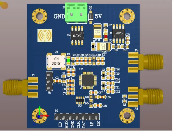 35M-4.4G ADF4351 phase-locked loop PPL module RF signal source generator board | Строительство и ремонт