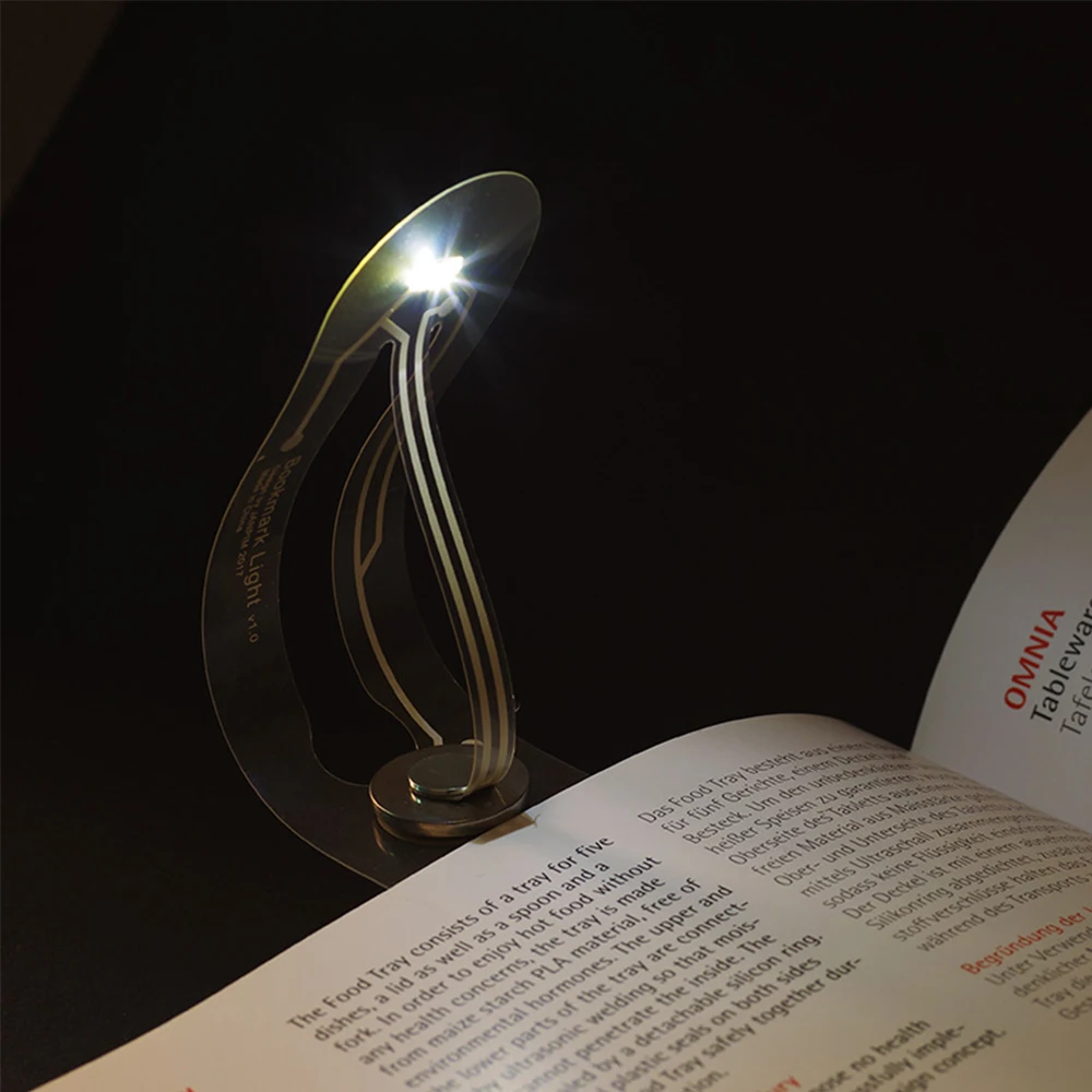 HUSUYUHU Новинка закладки для чтения световая клипса яркая книжная лампа Складная