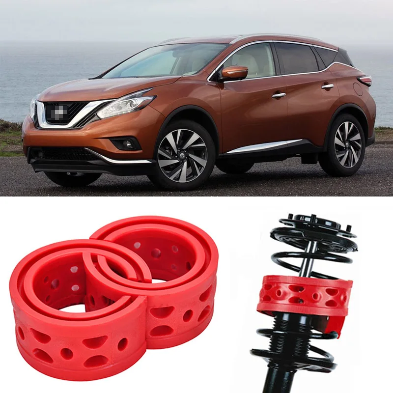 2Pcs Formato A + Anteriore Scossa Sospensione Cuscino Buffer Di Primavera Del Respingente Per Nissan Murano