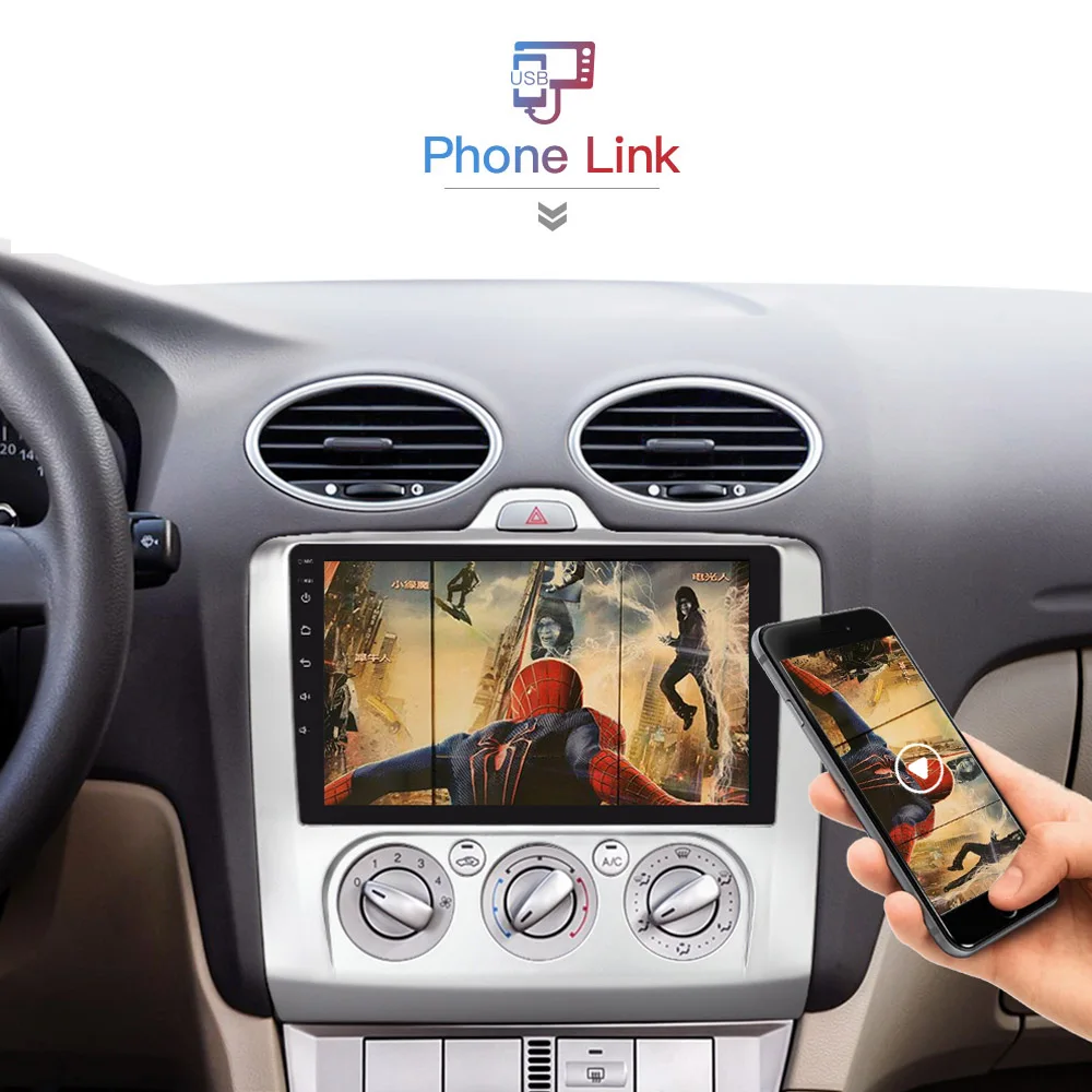 Универсальный 2Din Android 10 автомобильный Радио Аудио GPS навигация 1 &quotHD