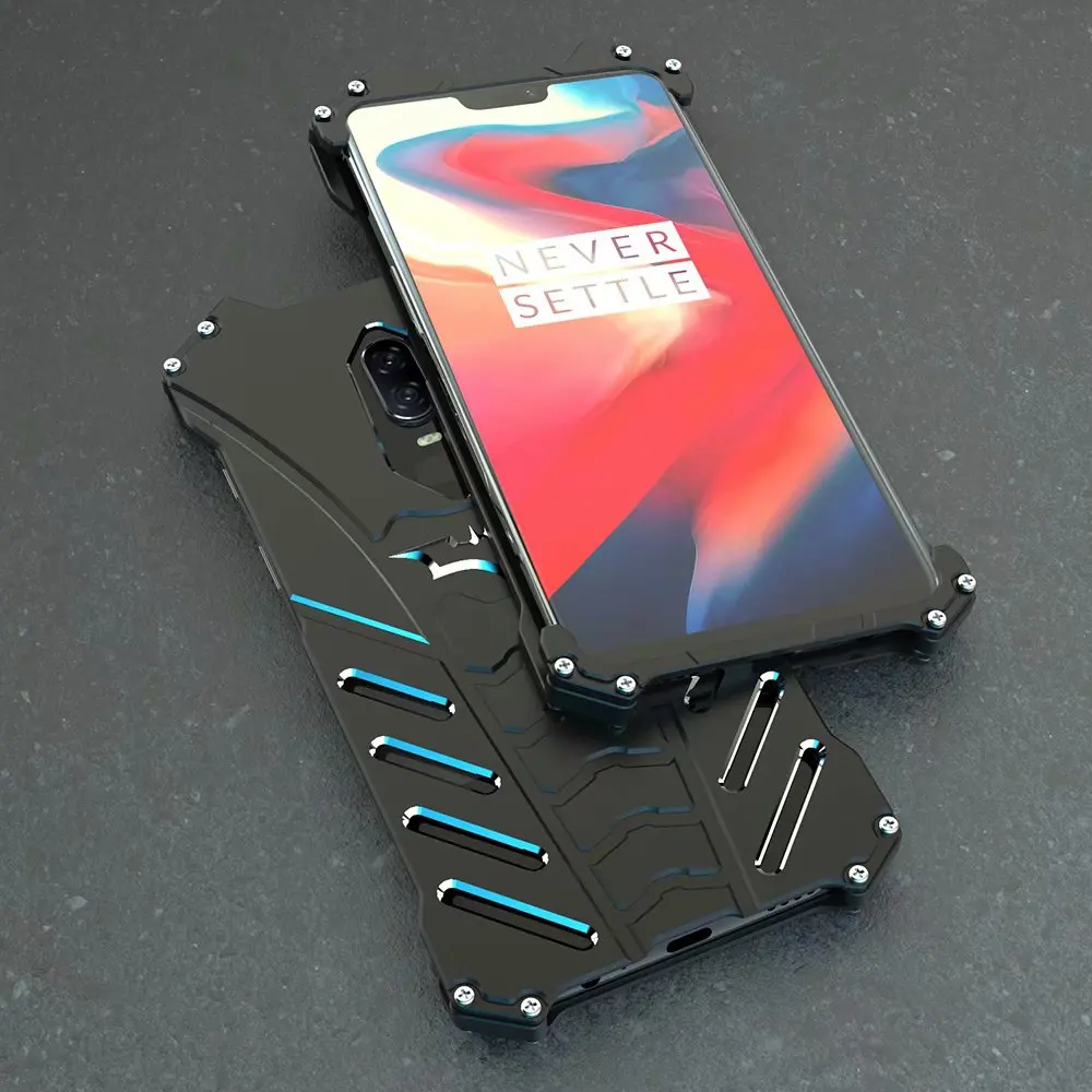 Для Oneplus 6T чехол бронированный тяжелый пылезащитный металлический алюминиевый CNC