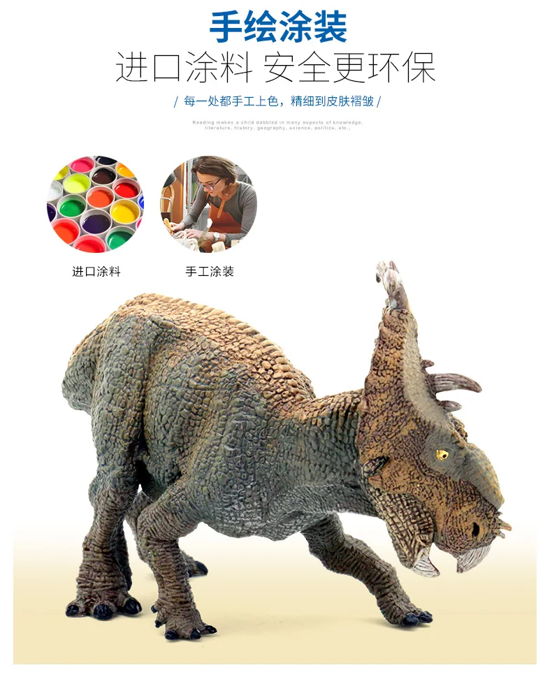 Papo Pachyhinosaurus Имитация Динозавра модель коллекции музейного периода мир Юрского периода древние создания детские игрушки