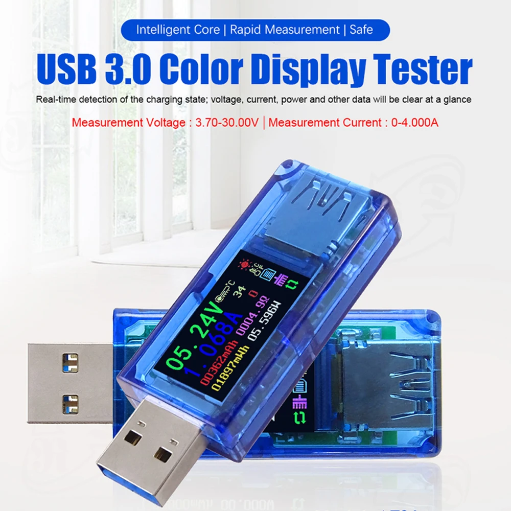Измерительный прибор USB 3 0 с цветным ЖК дисплеем многофункциональный тестер для