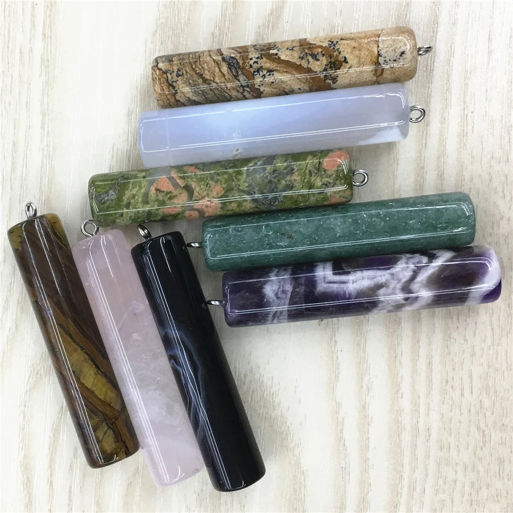 Лидер продаж 56 мм Аметист с натуральным тигровым глазом зеленая авантюрина серый