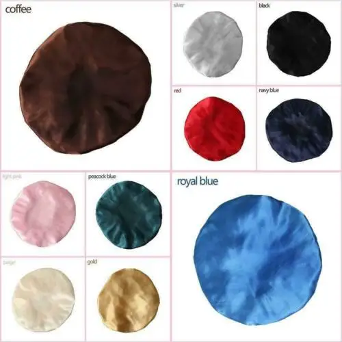 

Elastic Band Silk Satin Night Sleep Cap Hair Care Beauty Bonnet Hat Head Cove