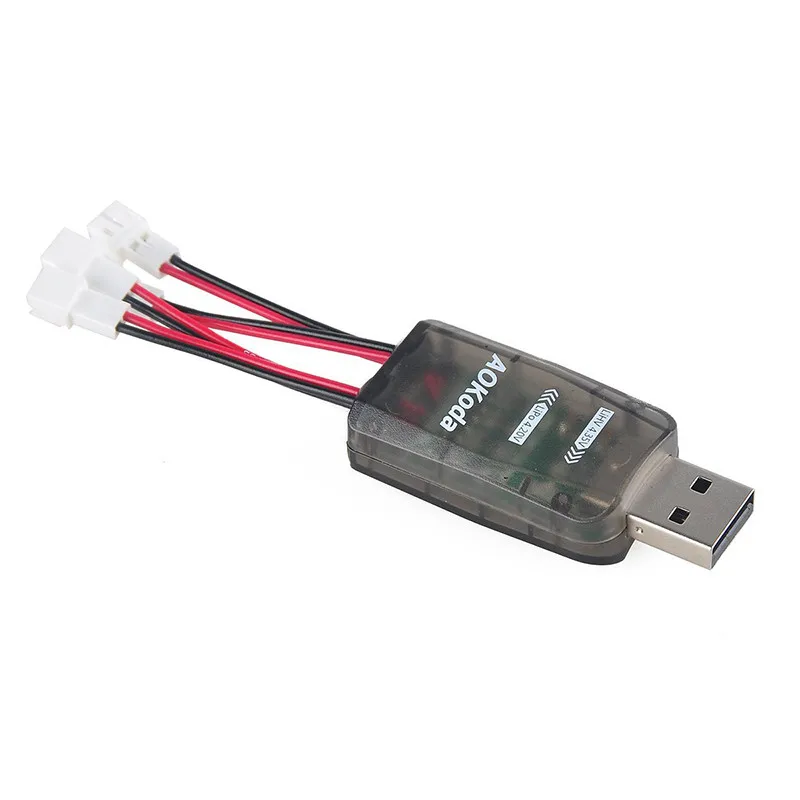 Зарядное устройство AOKoda CX405 4 в 1 канала Micro USB для батарей Lipo LiHV радиоуправляемого