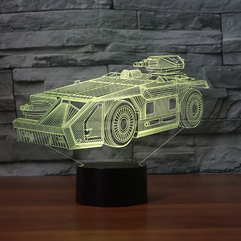 Крутой светодиодный ночник с баком для 3d машины настольная лампа 7 изменениями