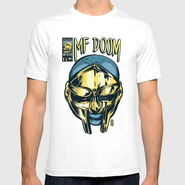 Gildan MF Doom Comic new men's fashion casual cotton short-sleeve Round collar t shirt | Мужская одежда