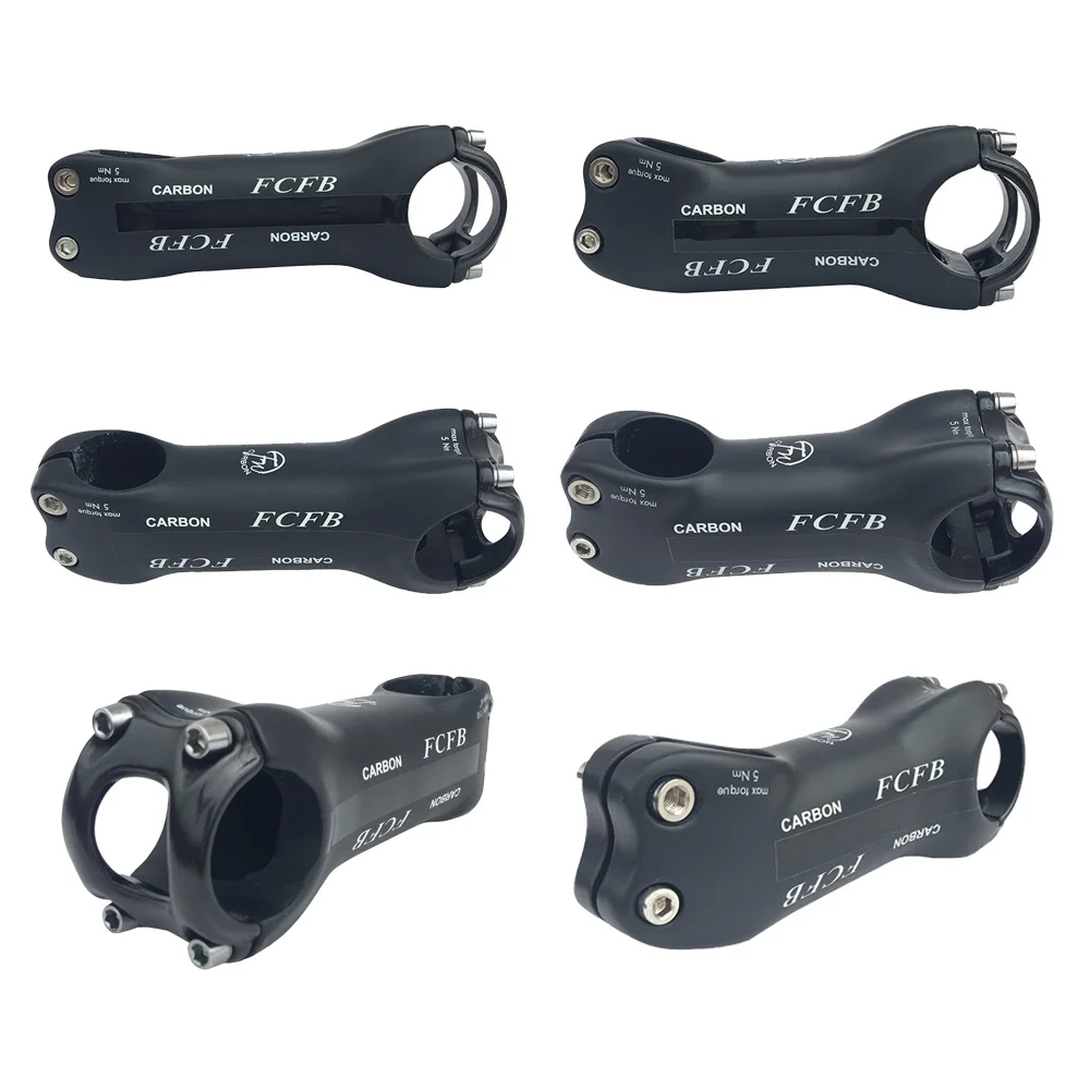 

FCFB FW superlight carbon stem road mountain bike stem angle 6 or angle 17 black matt+glossy 70/80/90/100/110/120/130mm