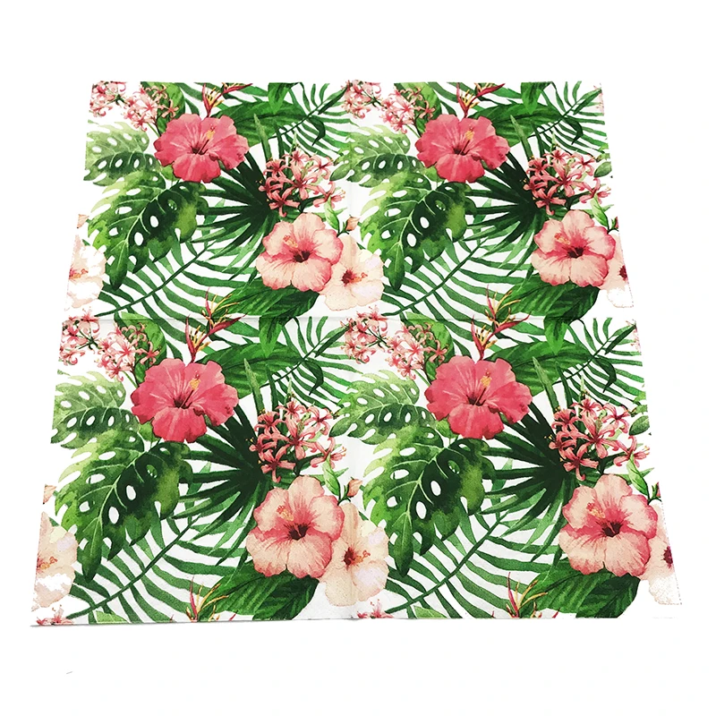 20pcs/lot Flower napkins birthday party decorations Flowers theme paper tissues 33cm*33cm | Дом и сад