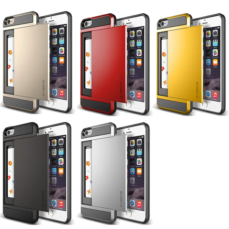 Чехол Fundas для iPhone 6 и s ETUI силиконовые PC + TPU двойной Слои Панцири Coque с горкой карты