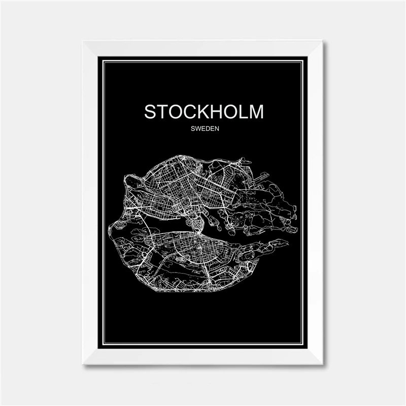 Рио де Жанейро Бразилия город Карта мира Плакат абстрактный Рисунок с покрытием