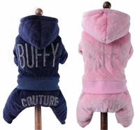 warm winter pet dog clothes dog jumpsuit rompers coat for small dogs thicken pet apparel fleece inside xs xxl