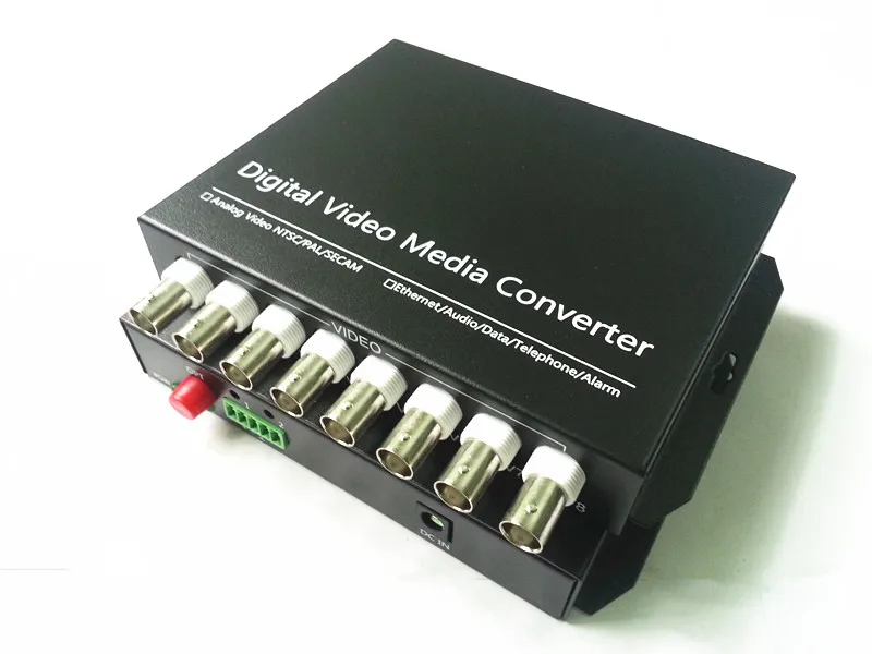 

8 Channel Video Optical Converter 8V Fiber Optic Video Optical Transmitter & Receiver 8CH 1 Pai