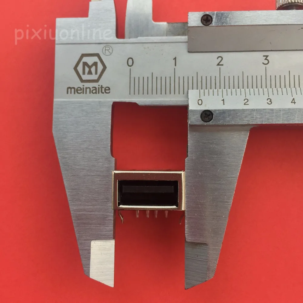 5 шт. G57Y USB 2 0 4Pin A Тип гнездовой разъем черный Задний 90 градусов Pin Передача данных
