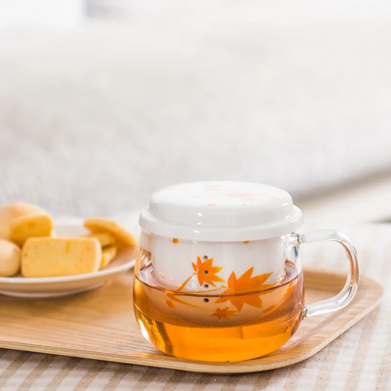 Термостойкая стеклянная Цветочная чашка керамический лайнер фильтр модные