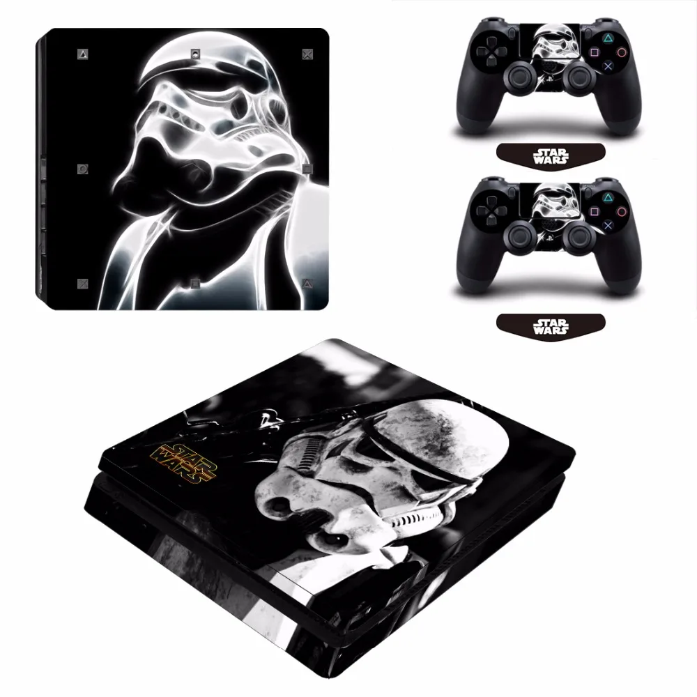 ARRKEO Звездные войны Штурмовик виниловая наклейка PS4 тонкая кожа Наклейка для playstation 4 Slim консоль и 2 контроллера Рождественский подарок