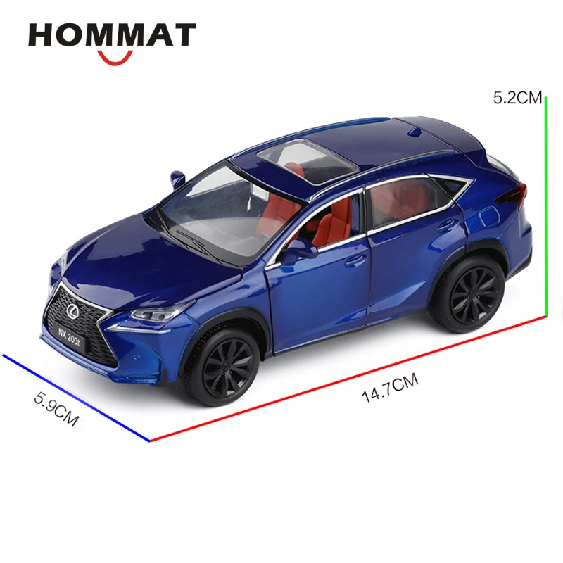 HOMMAT Simulation 1:32 Lexus NX 200T внедорожный внедорожник модель автомобилей Литые литые