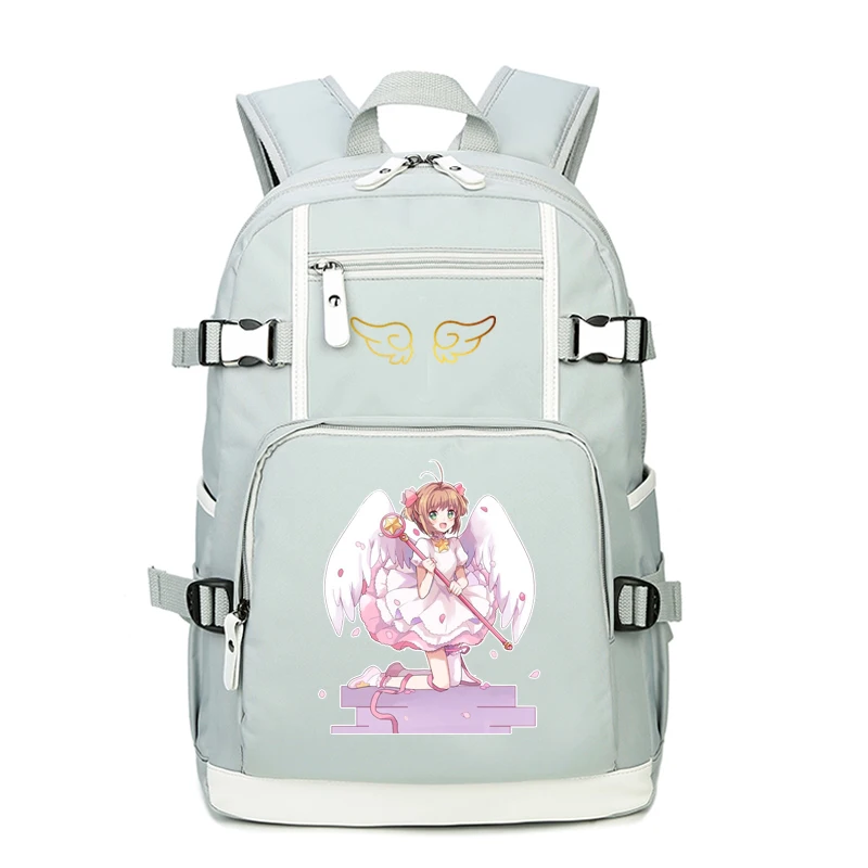 Аниме карты Captor розовый милый рюкзак Mochila Feminina SAKURA Kawaii женские сумки на плечо холщовые школьные сумки рюкзак для книг