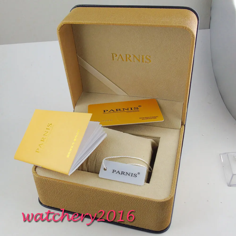 Подарочная коробка для часов parnis Мужская подходят 36 мм 38 40 44 часы parnis|Коробочки