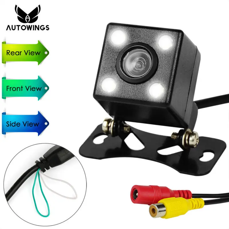 Мини камера заднего вида с углом обзора 170 градусов и функцией ночного видения|view