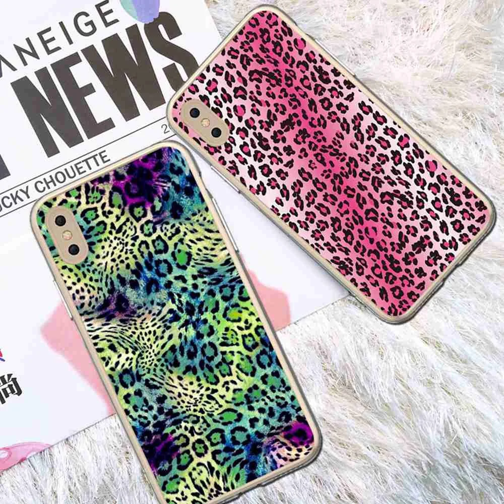 KISSCASE чехол для телефона iPhone 6s 7 8 плюс крышка леопардовым узором силиконовый X XR XS